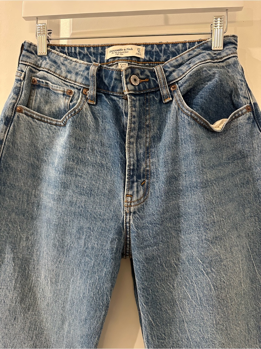 Abercrombie & Fitch Women’s High Rise Light Blue Jeans